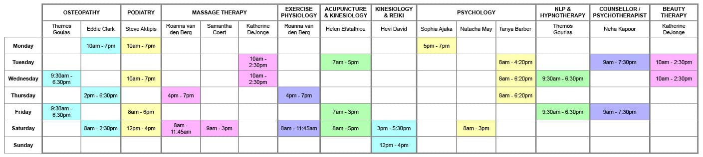 clinician-service-roster